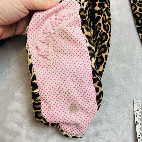 Nick & Nora Animal Print Pajamas Womens S Fleece Zip Leopard Cheetah Cat Footed - Picture 8 of 8